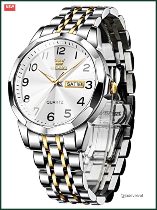 Luxury Dress Watch Women Men Stainless Steel Quartz Waterproof Luminous Date